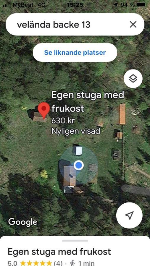 Egen Stuga Med Delat Badrum Norrtälje Buitenkant foto